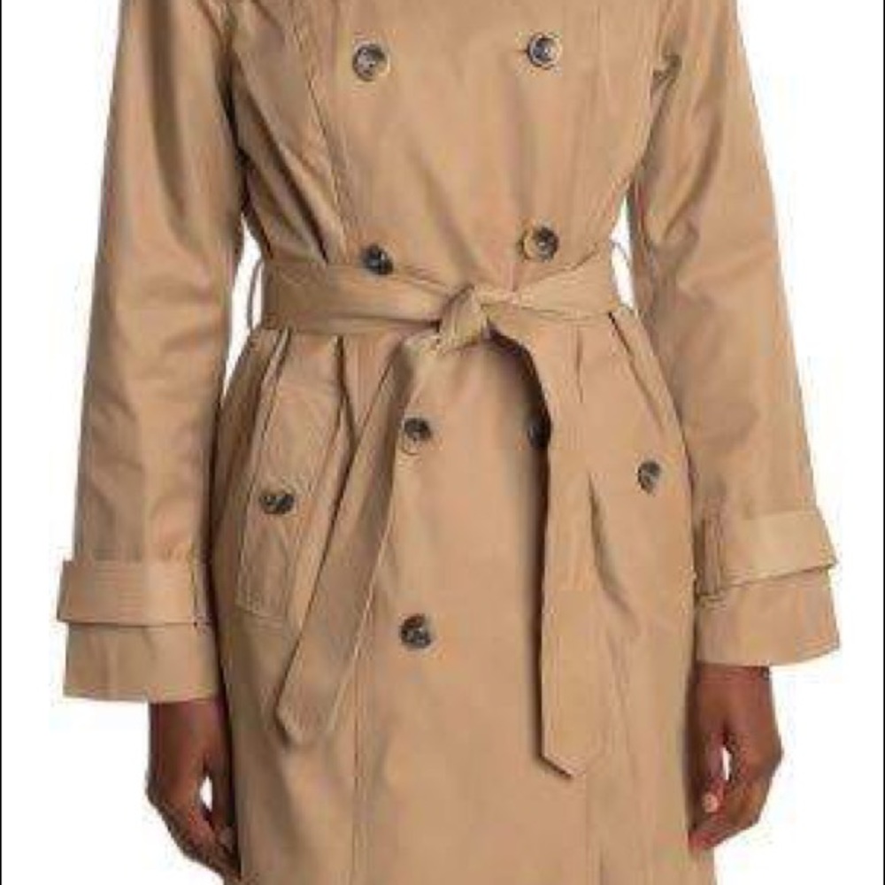London Fog Trench Coat, Khaki Tan